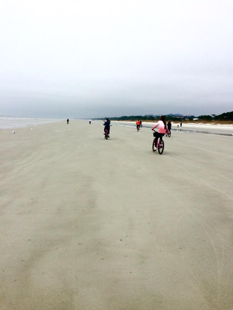 WartburgTennis's tweet photo. Women's team bonding beach bike ride!! #hiltonheadupdates http://t.co/qoGbv68ZyD
