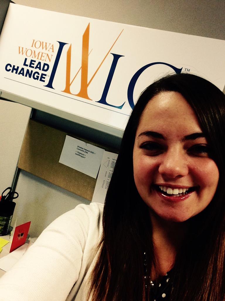 AbigailAnn12's tweet photo. #SJMCselfie coming at ya from @IWLCLeadChange in Cedar Rapids. It's been an amazing internship! @JoinSJMC http://t.co/7XH1WForIp