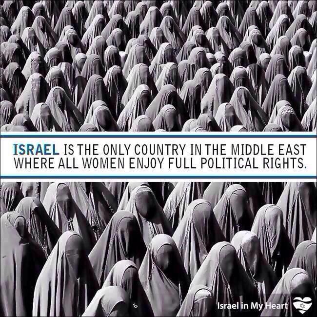 AmyMek's tweet image. #LetGirlsLearn -&amp;gt;#Israel Is The ONLY country in the M.E. where ALL women enjoy full political rights! 

#BibiSpeech