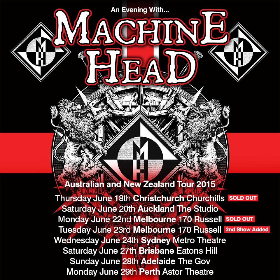 MELBOURNE AND CHRISTCHURCH SOLD OUT 3 MONTHS EARLY!  2ND MEL SHOW ADDED.  
THANK YOU AUSSIE / NZ HEAD CASES!
