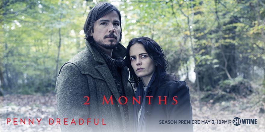 SHO_Penny's tweet photo. Memento Mori: 2 months until the season premiere of #PennyDreadful! http://t.co/FKjLZhNosO