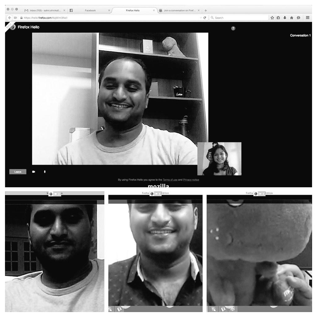 GalaxyK's tweet image. #FirefoxHello is so fun! It&apos;s the easiest way to stay in touch with friends all over the world mzl.la/1BobqS2