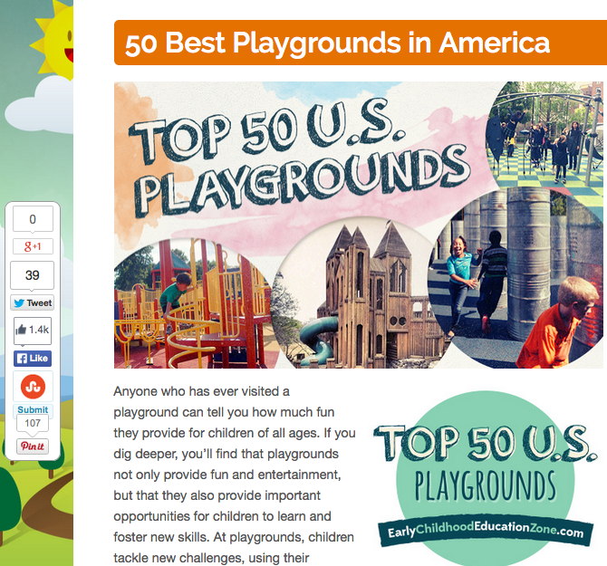 DCDPR's tweet photo. DC's Harry Thomas Sr Playground named #2 of 50 Best Playgrounds in America by ECE Zone #PlayDC http://t.co/B69toOYGUI http://t.co/QRyeVOO4n3