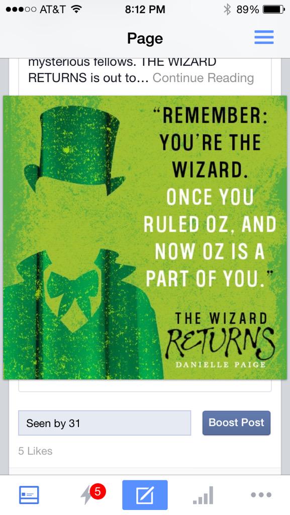 daniellempaige's tweet photo. #thewizardreturns is in the paperback #dorothymustdie stories, you can also get it as an ebook http://t.co/FZUnEYSiGK http://t.co/HZ5L9X8ekD