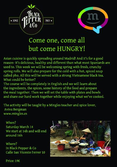 Cocina y practica tu inglés!