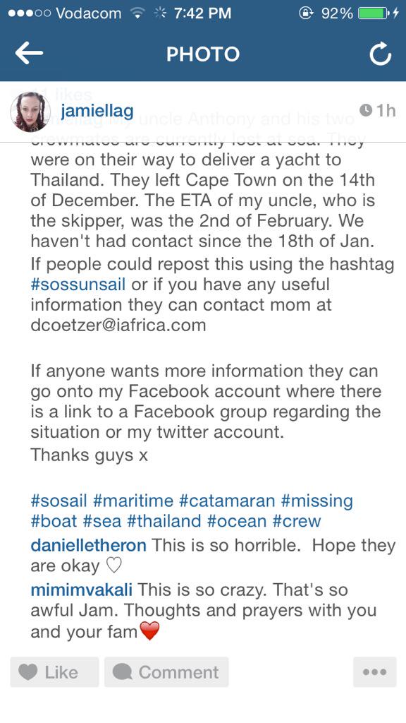 Read and share please #sossunsail