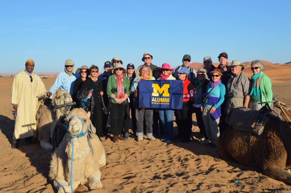 michiganalumni's tweet photo. Wherever #UMalumni go, we #GoBlue! MT @dnemesi: #HailFrom the Sahara desert - Erfoud Morocco! http://t.co/FFleqgmQ6y