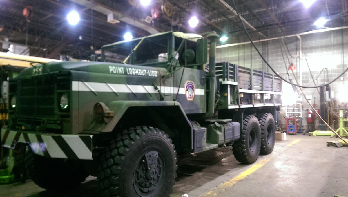 goldleafletters's tweet image. Army Truck for Point Lookout-Lido #army #highwater #fire #reflective