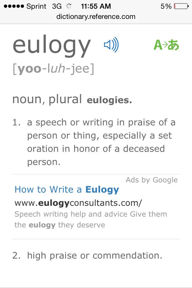 Eulogy Meaning Father Eulogies Speakola Eulogy meaning in english