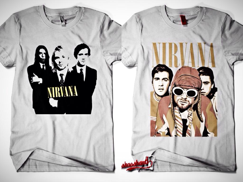 THEROADWAY's tweet photo. di order NIRVANA cloth, bahan Gildan, sablon print DTG, warna bisa request, 100k aja, cp: 081287161524 @nirvana_ina http://t.co/1QViVnq5D7