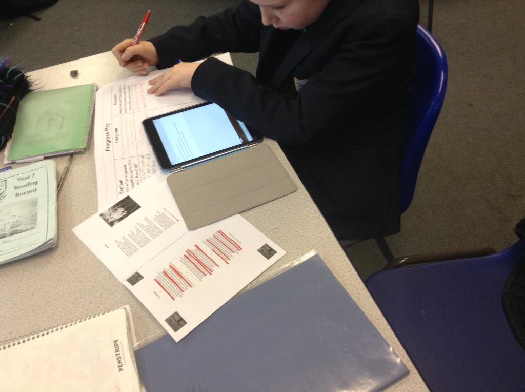 SalesianEnglish's tweet photo. Year 7 enjoyed using iPads to help their understanding of poetry this afternoon! http://t.co/a7rBXuXOBf