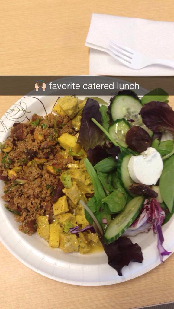 JessHarley_'s tweet photo. Catered lunches are the best lunches. #lovewhereyouwork #worksmarter #snapworthy http://t.co/LpMHJPmiwj