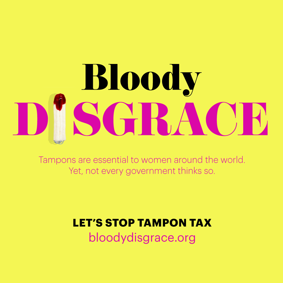 BloodyDisgrace's tweet photo. Taxing tampons is a #BloodyDisgrace Sign the petition today http://t.co/1CWCTCVWnO  #InternationalWomensDay http://t.co/rvxveq4PMz
