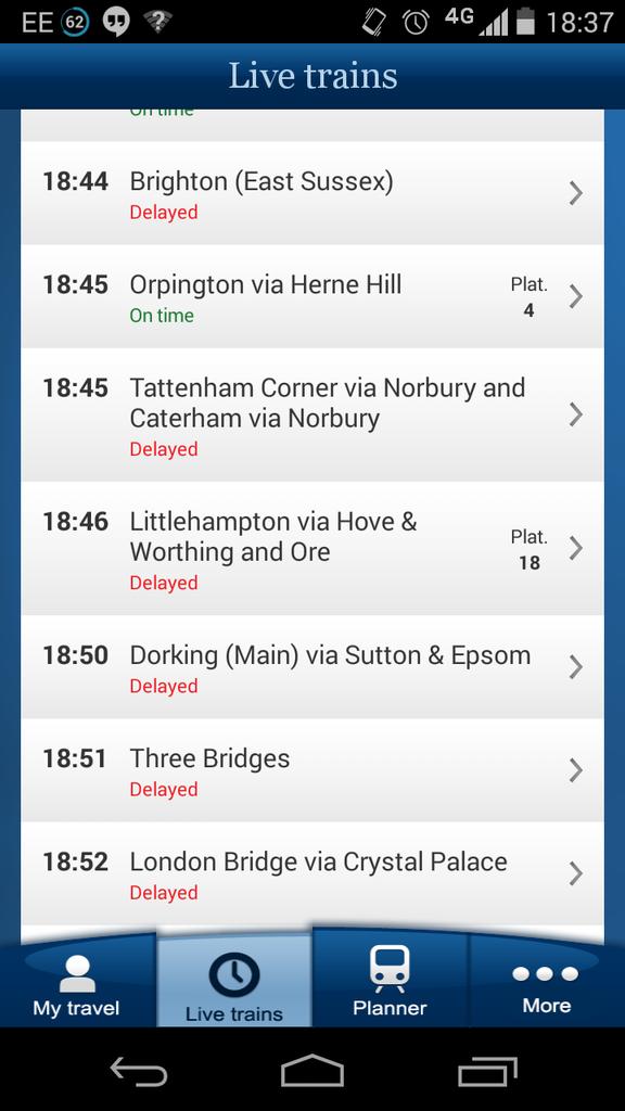 alphanash's tweet image. When your train is the only one running smoothly #Winning #LondonRail #Trains