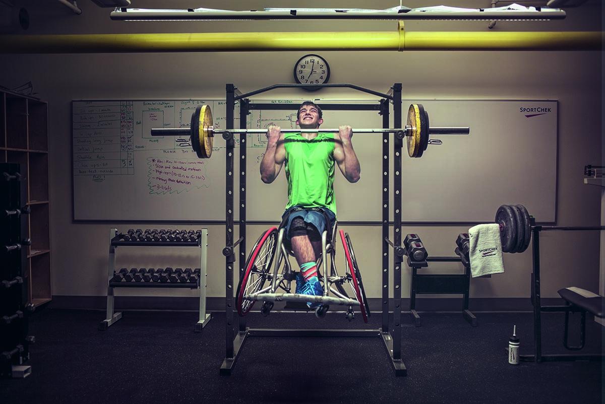 SportChek's tweet photo. Get inspired by wheelchair basketball player @j_kosterman. Who inspires you to train harder? #allsweatisequal http://t.co/OVmIHCgjSy
