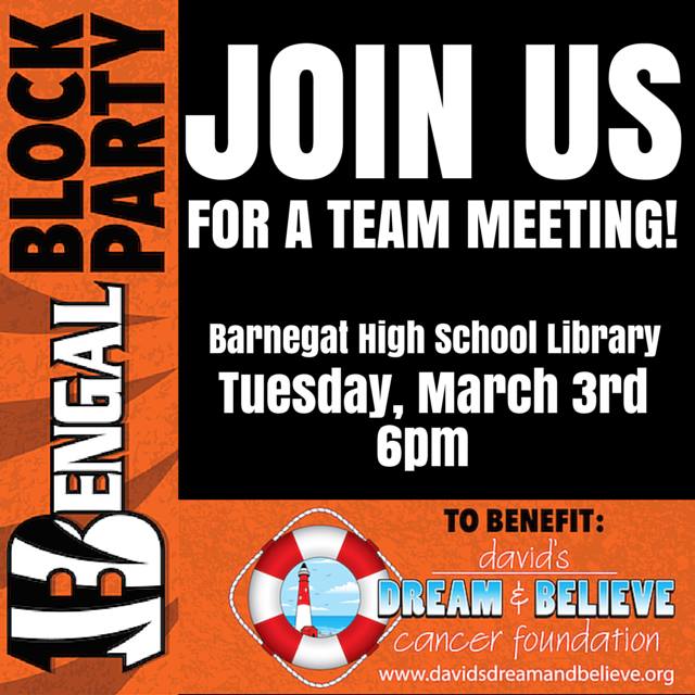 Join us tonight 6pm for our #BengalBlockParty informational meeting. <a href="/BarnegatHighSGA/">BHS SGA</a> <a href="/Bengal_Buzz/">Bengal Buzz</a> <a href="/BarnegatHSCheer/">Barnegat HS Cheer</a>