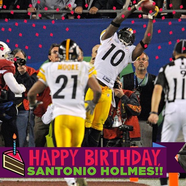 Happy Birthday to MVP Santonio Holmes! by nfl  