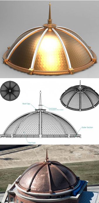 danstaples's tweet image. Love this unusual use of #SolidEdge to build 102' dome -- first of its kind in over 100 years. copperworkscorp.com