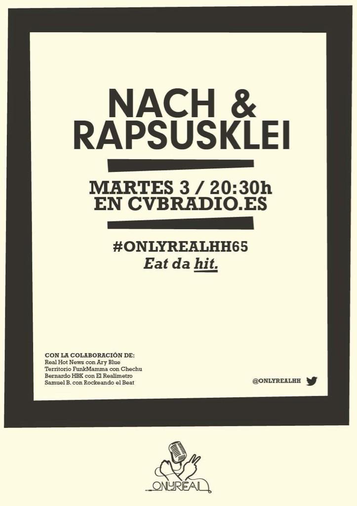 OnlyRealHH's tweet photo. Comienza #OnlyRealHH65, con entrevistas a @Nachsoyyo y @RAPSUSKLEI1 ! Sintoniza http://t.co/GSP5DaFzjM @CVBRADIO http://t.co/nTifyayOdx