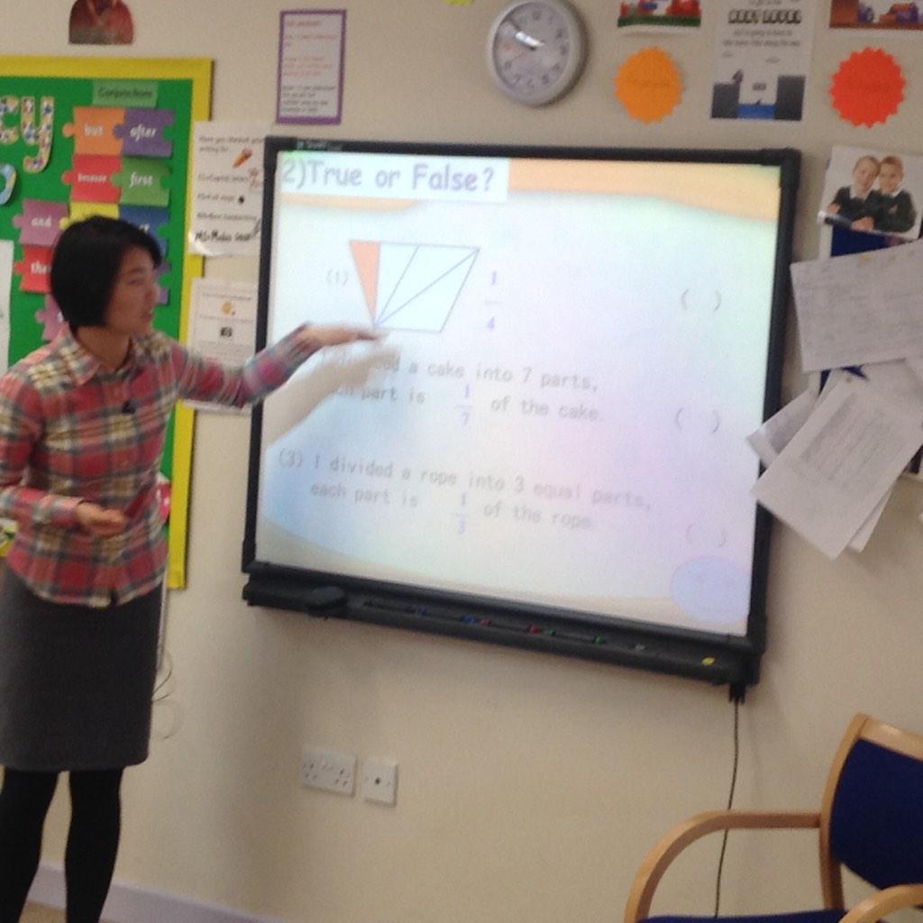 Interesting Shanghai lesson on unit fractions focusing on the denominator ("the mother").