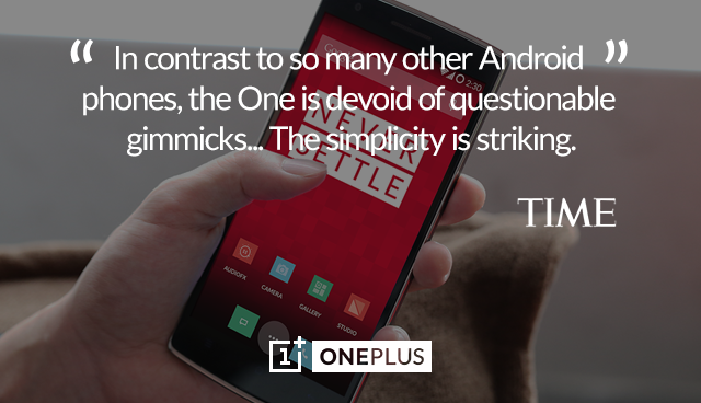 oneplus's tweet image. A smartphone the way it should be. Get the One today in our open sales: bit.ly/OnePlusTues