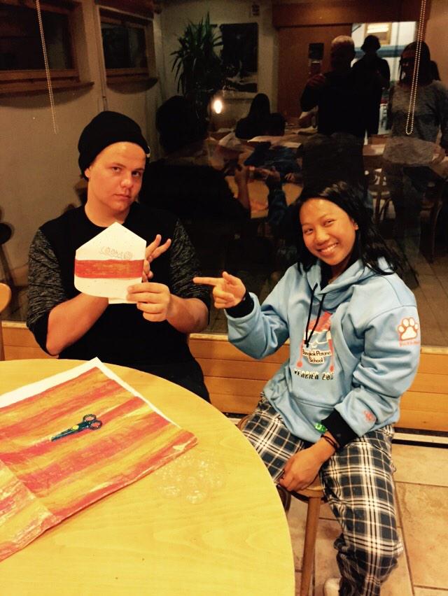 BpsSki's tweet photo. Evening activities baking and construction http://t.co/CKaBqcSLM6