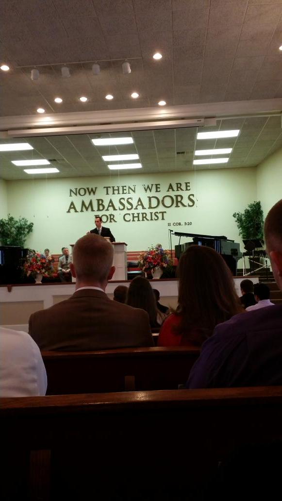 MBCShelby's tweet image. Proud to see Tim Brubaker deftly handling the Word of God this morning @Ambassador1989  chapel. 
#2Tim2:4