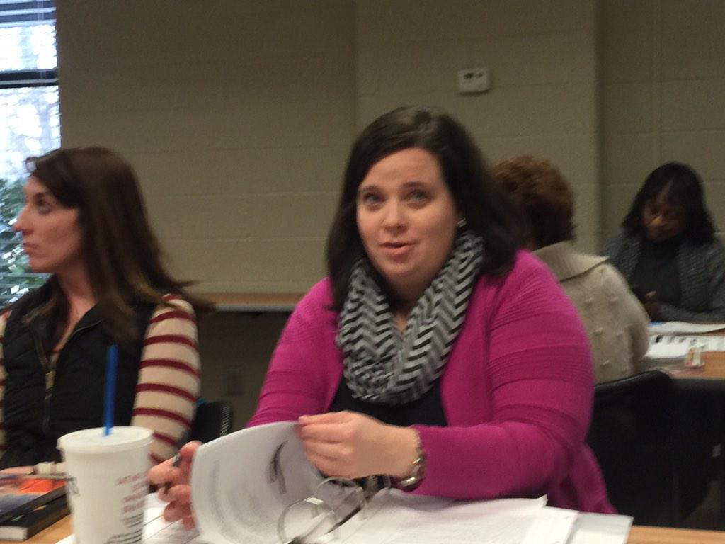 Dr_K_BENTON's tweet photo. Daily 5 &amp; CAFE w/my colleagues. Great stuff. Thanks Mrs. Stewart. #ncssbethebest #FHESWolfpack http://t.co/rWFkGC6NTq