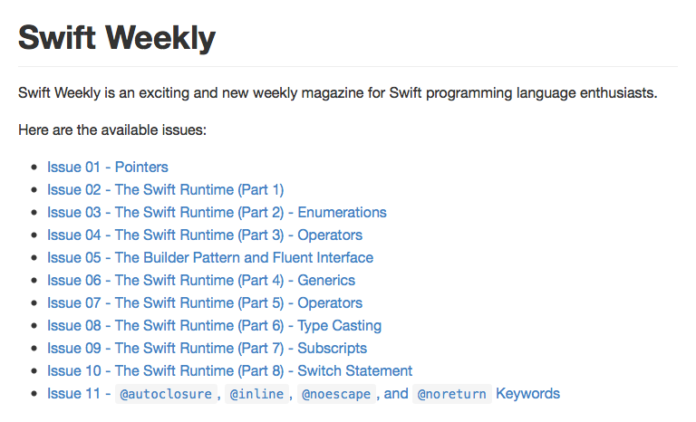 robotsthatkill's tweet image. Swift Weekly is a new weekly magazine for Swift programming language enthusiasts #swift #ios github.com/vandadnp/swift…