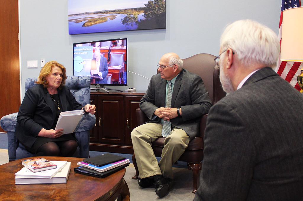 Sen. Heidi Heitkamp on Twitter "Met w/Garrison Diversion Conservancy