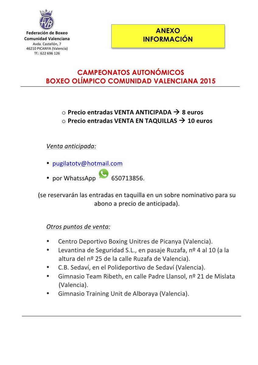 Federación Boxeo CV  tweet media