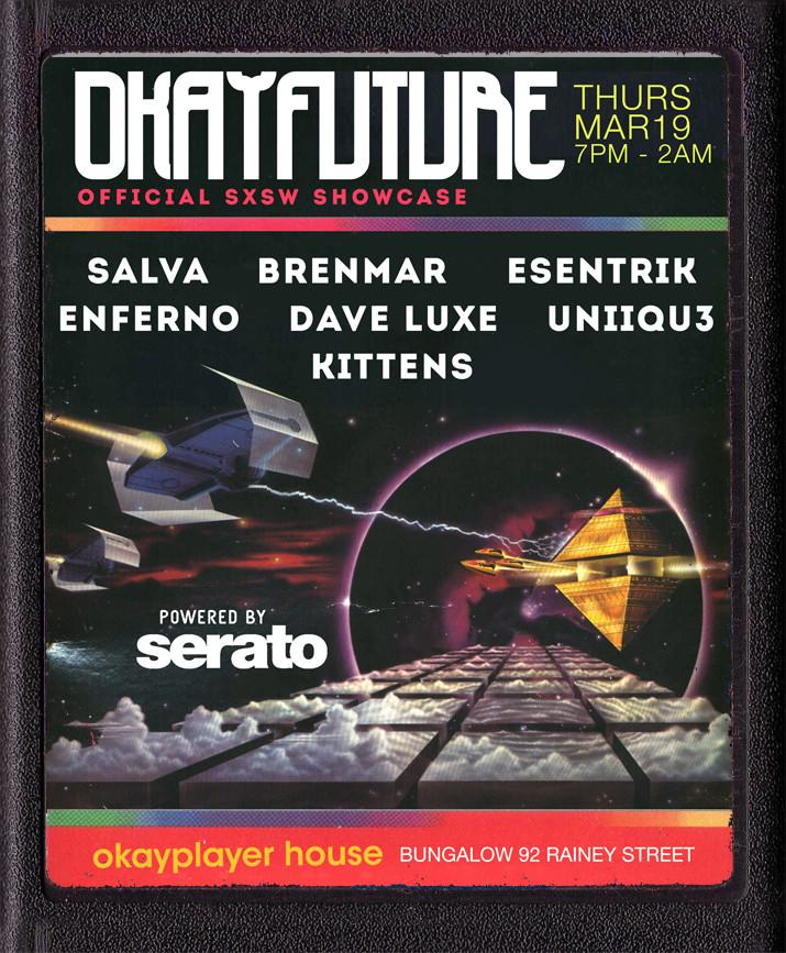 okayplayer's tweet photo. We kick off Thurs Mar. 19 w/ #Okayfuture's showcase, powered by @Serato... http://t.co/V1SI83PXqQ @thefutureisokay http://t.co/PIEI3e306p