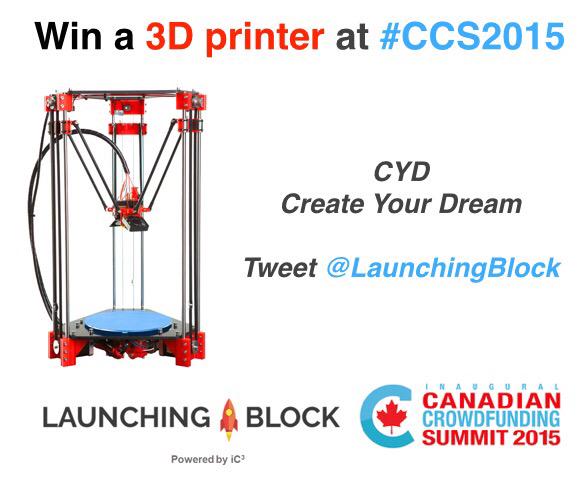 NCFACanada's tweet image. Congratulations to Mangala Singh, winner of @LaunchingBlock's CYD #3dprinting robot!