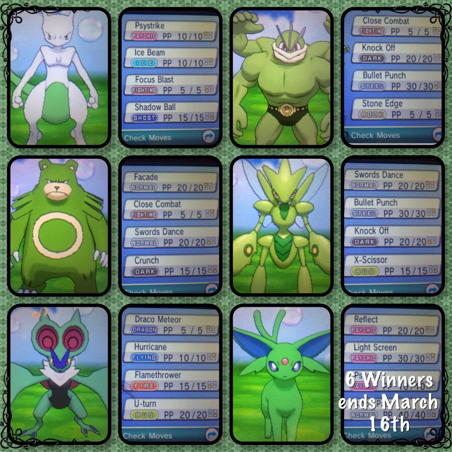 MegaReuniclus's tweet image. 🍀🍀 DUAL GIVEAWAY RT + FOLLOW ME &amp;amp; @RoyalRGTS TO WIN THIS SHINY BATTLE READY GREEN TEAM 🍀🍀