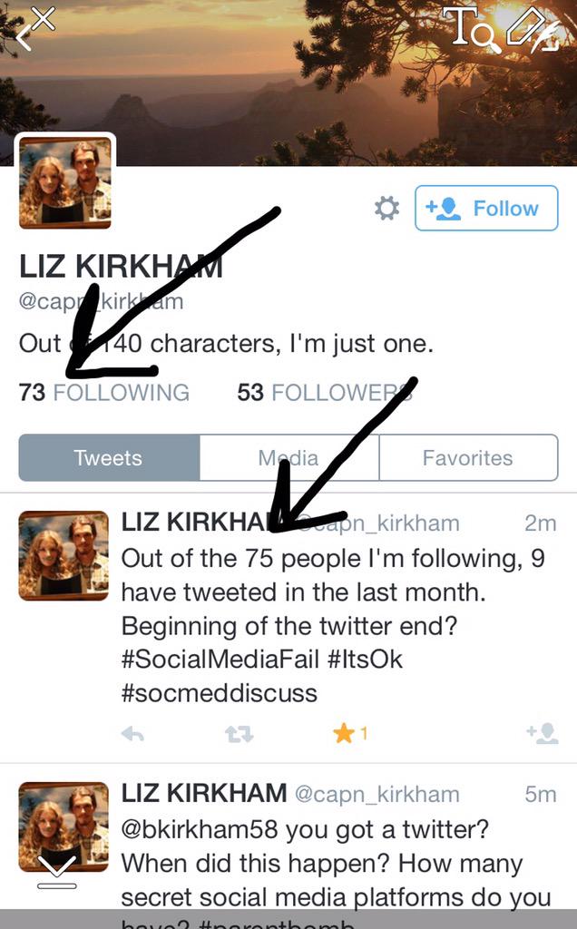 danescooper's tweet image. @capn_kirkham good way to clean out you&apos;re followers #socmeddiscuss