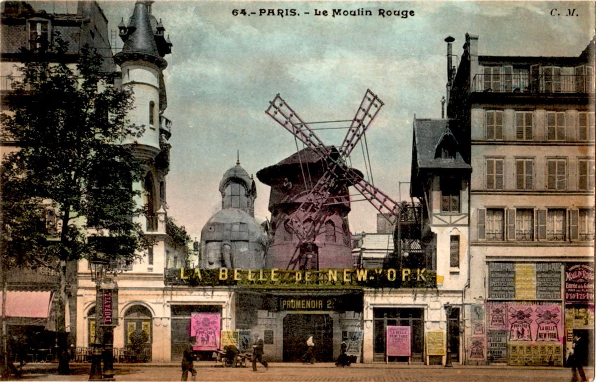 мулен руж фото в париже
