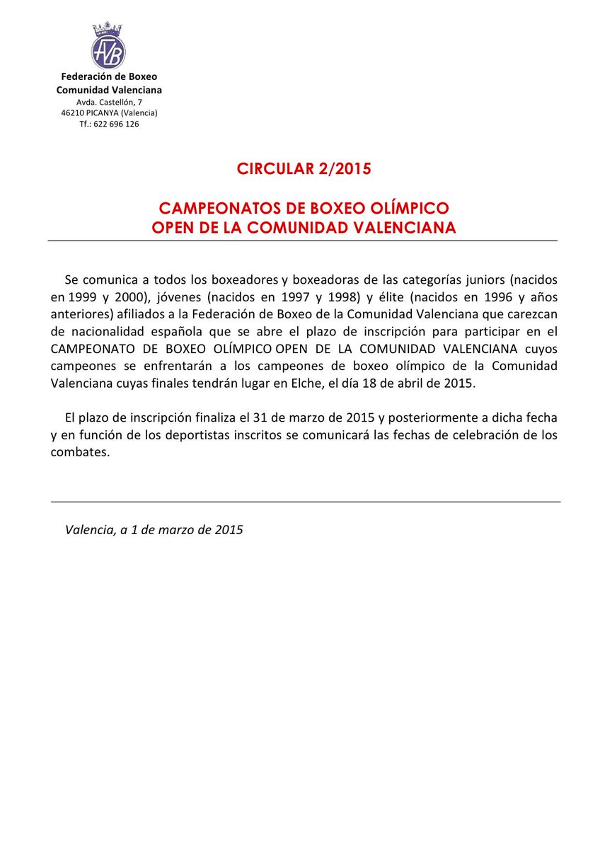 Federación Boxeo CV  tweet media