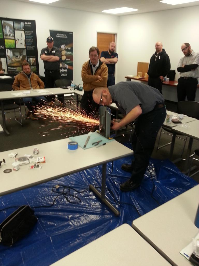 SecuritySalesMN's tweet image. The sparks were flying at our HES class last week! Thanks to all customers that attended! @hesinnovations