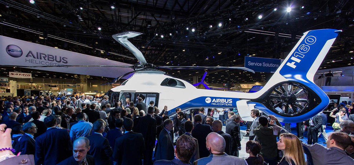#HAI_EXPO15: day 1 recap at <a href="/AirbusHC/">Airbus Helicopters</a> booth: making history with the #H160. Watch the video!

airbushelicopters.com/website/en/pre…