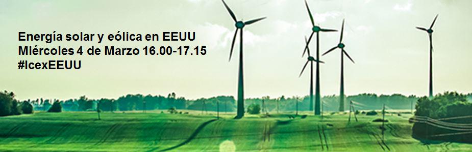 ¿Sabes que la #EnergiaSolar en EEUU está incentivada hasta 2016? El 4/03 a 16.00 te lo explicamos. Síguelo #IcexEEUU