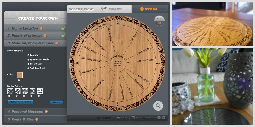 Create your own Amazing MapWheel (aka Toposcope) at mapwheel.com/index.php/mapw…. Include all the places special to you.