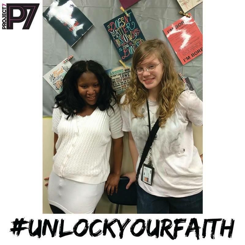 P7clubs's tweet photo. India &amp; Stephanie received the gift of the Holy Ghost today at P7 at Lithia Springs High School! #UnlockYourFaith http://t.co/AZoJY3Y7qX