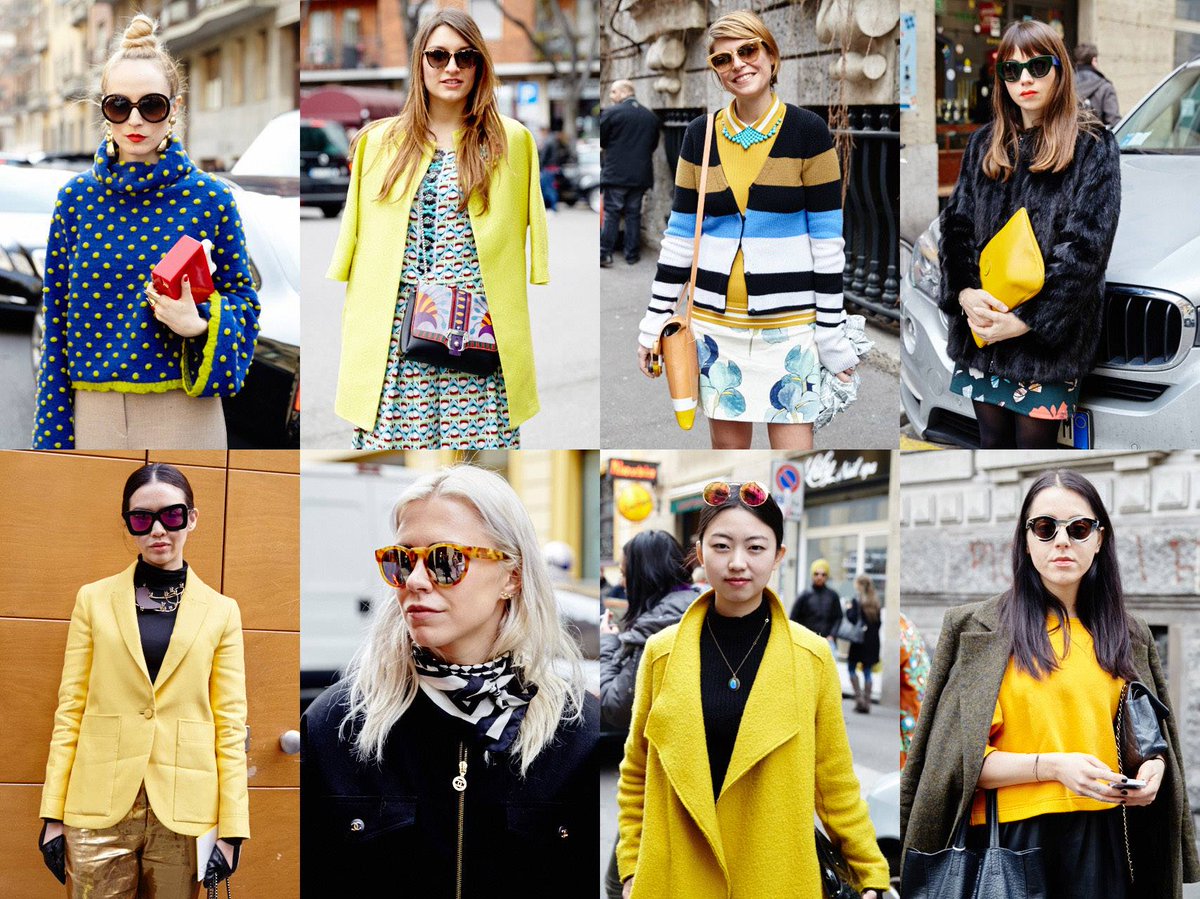 sunglasshutau's tweet photo. Yellow has been a trending colour in #Milan that pairs well with frames: http://t.co/PB473oUkag #FramesOfTheWorld http://t.co/7CxIDr5ci2