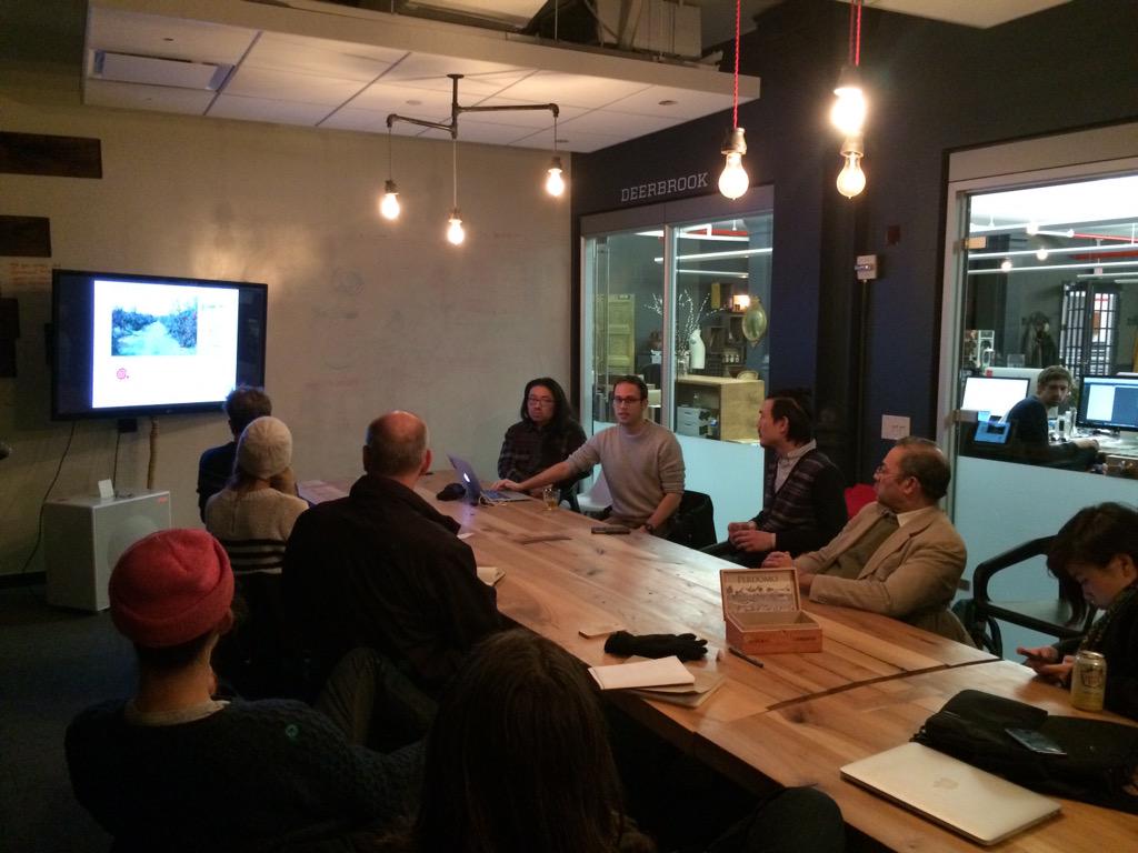 AgtechNYC's tweet photo. Amazing presentation on local distribution @Farmersweb http://t.co/aaPMjOXCmr