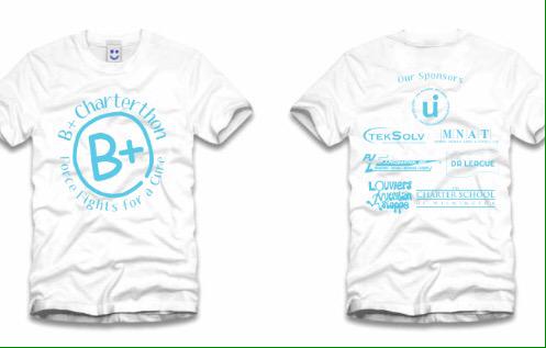CSWJeffCouncil's tweet photo. Bring $10 to lunch or Mrs. Fody to preorder B+ tshirts now! #5dollafri #Charterthon #FTK http://t.co/W972eEp2EK