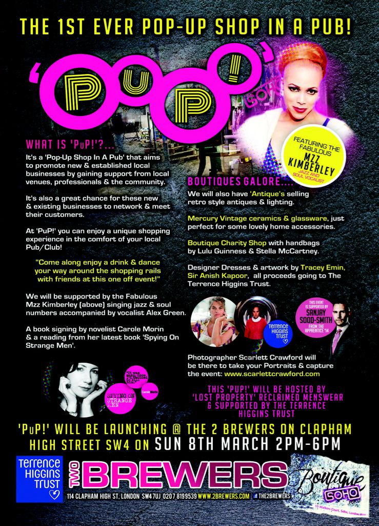 MonahanRichard's tweet photo. 'PuP!' Sun 8th March 2015 @2BrewersClapham @BoyzMagazine @sanjaysoodsmith @gaydio @maryportas https://t.co/AUe0w6wwCU http://t.co/yiA4P3KEKG