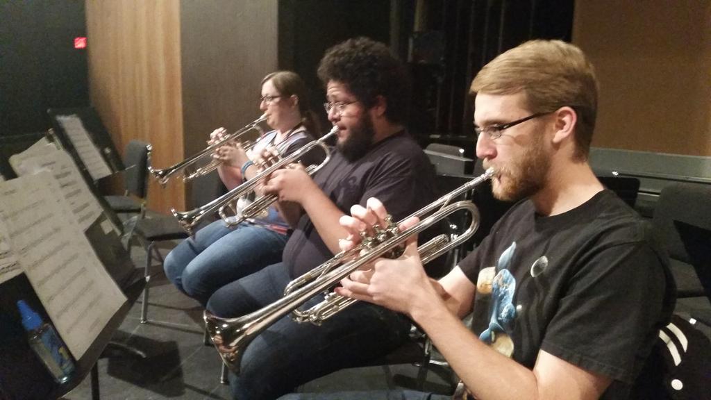 The <a href="/CSUBMusic/">CSUB Music Dept.</a> #SymphonicBand rehearsing for their concert on Friday night!!!