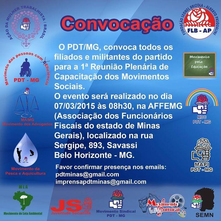 JSPDTContagem's tweet photo. Você e nosso convidado. Venha exercer mais plenamente a democracia através dos movimentos sociais. http://t.co/2VHHczxRKI