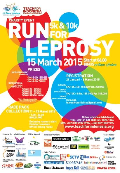 Run and care "POLKADOT RUN FOR LEPROSY", 15 Maret 2015 :D #LeprosyPolkadotRun #Charity