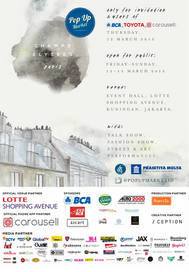 Don't forget to visit <a href="/PopUpMarketID/">Pop Up Market</a> " Champs Elysees, Paris ", 13-15 March 2015 at @LOTTE_LOVE_JKT .